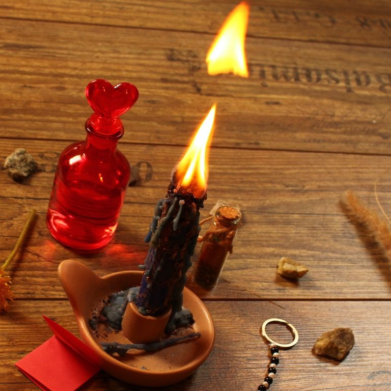 Ritualkerzen Flammendeutung