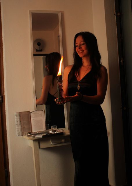 Ritualkerze für Schutz